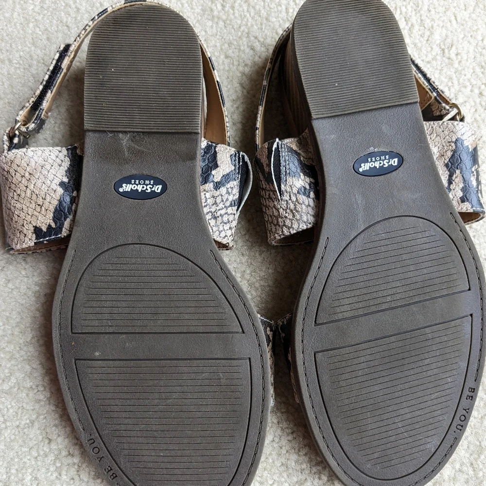 DR. SCHOLL’S Freeform Snakeskin Strap Sandals Women’s US 7.5M, EUC!!! - Picture 6 of 11